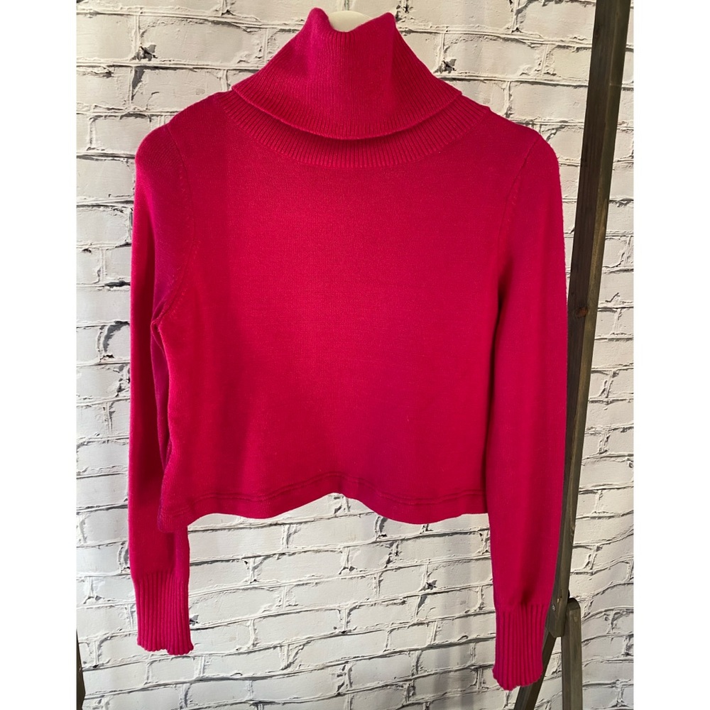 Cropped Turtleneck Sweater